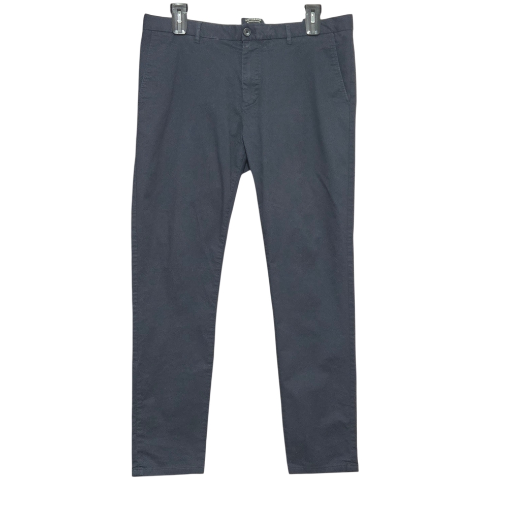 Scotch And Soda Navy Blue Regular Slim Chino Trouser Pants US 36